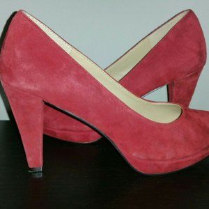 Adrienne Vittadini "Prestin" Suede Heels 8M